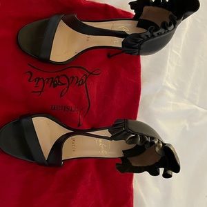 Christian Louboutin  Ruffle Platform Heels Pumps